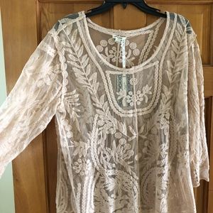 Ultra pink women's top L